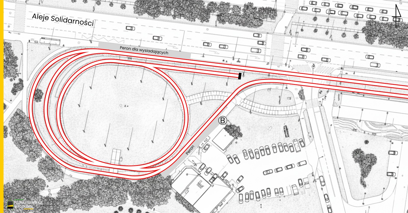 Schemat torowy pętli Pętla Połabska