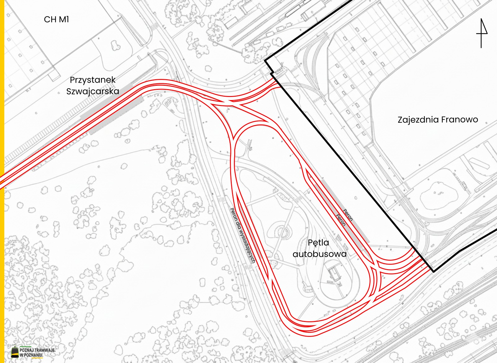 Schemat torowy pętli Pętla Franowo